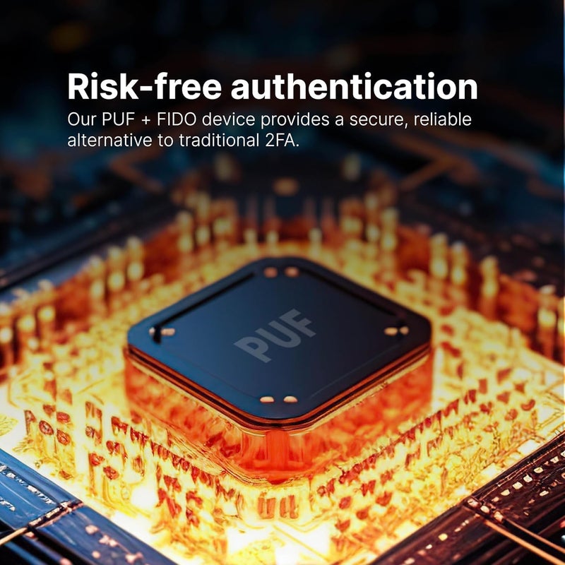 SecuX PUFido USB-C Security Key with PUF Technology, FIDO2/U2F Certified, Hardware-Rooted Unclonable Security for Passwordless Login and 2FA Authentication - Image 5